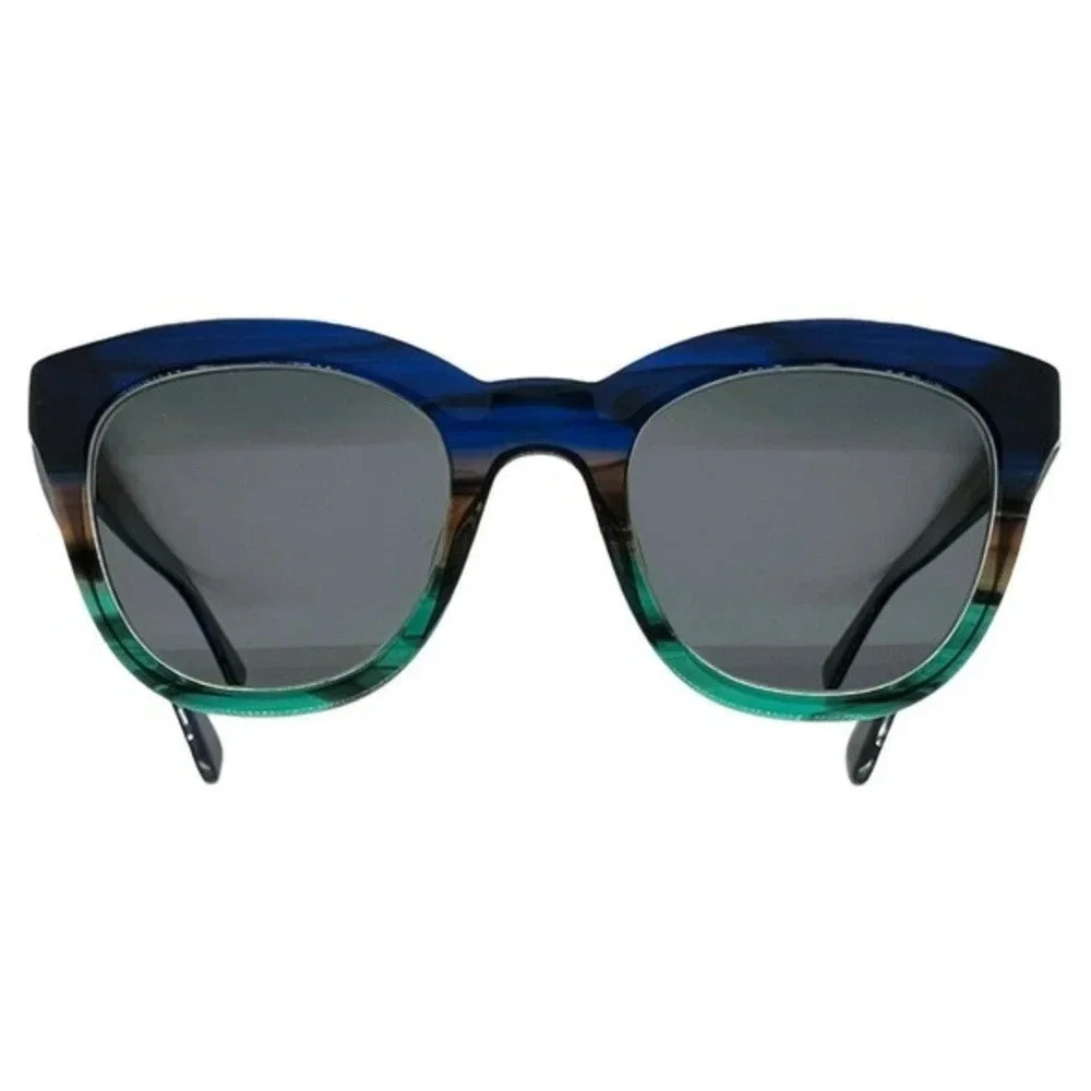 Eyebuydirect Tropic 52-24-145 C3‎ Blue Green Acetate Sunglasses Frames Only​​​